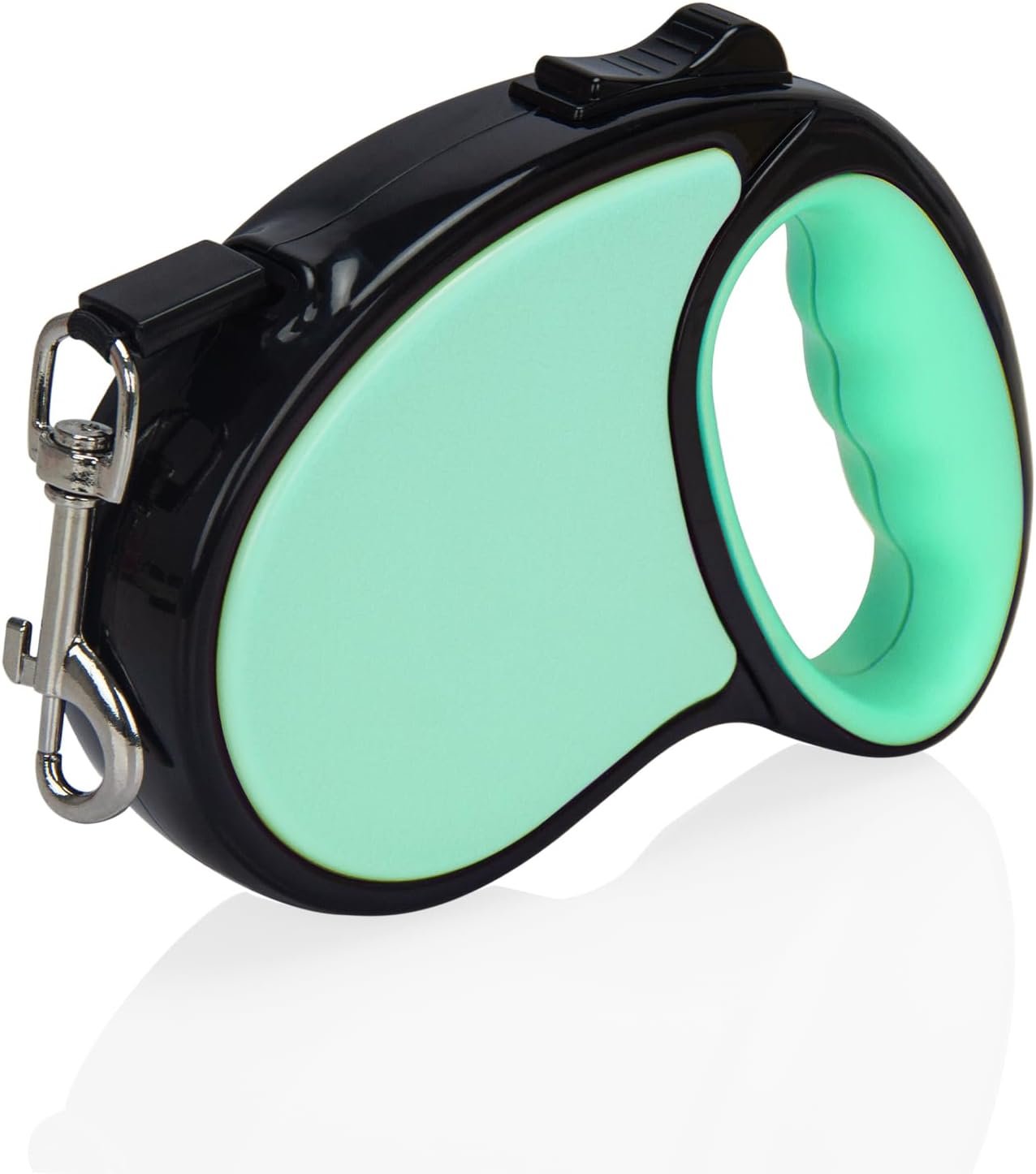 Retractable Dog Leash,16 Ft Dog Retractable Leash,with Anti Slip Handle,Strong Nylon Tape No Tangle,One Handed Brake,Pause,Lock,Suitable for Small and Medium Sized Dogs(Green)